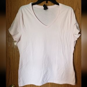 Short sleeve pale pink top